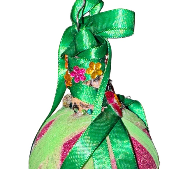Merry & Lime Retro Jewel Adorned Christmas Tree Ornament - Picture 8 of 15